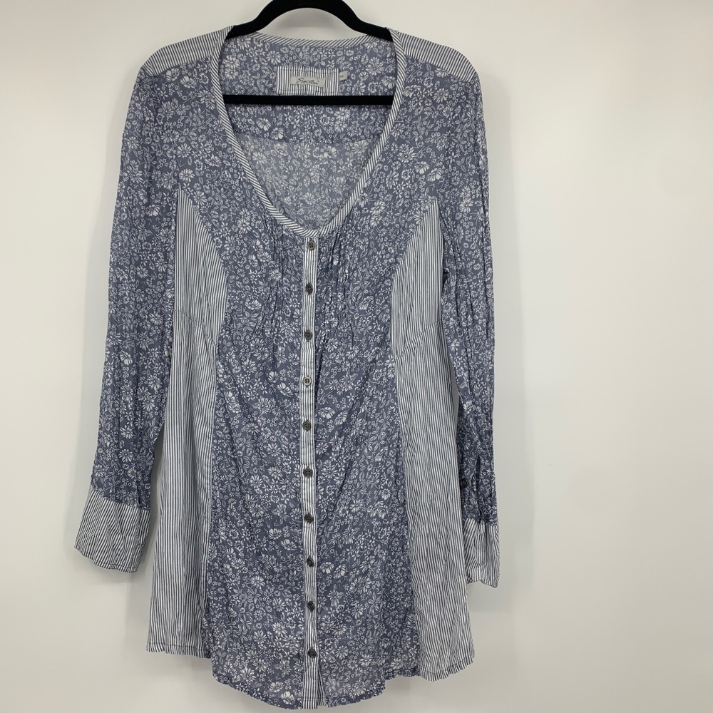 Simclan ‎ 12 EU42 romantic cottage core blue floral